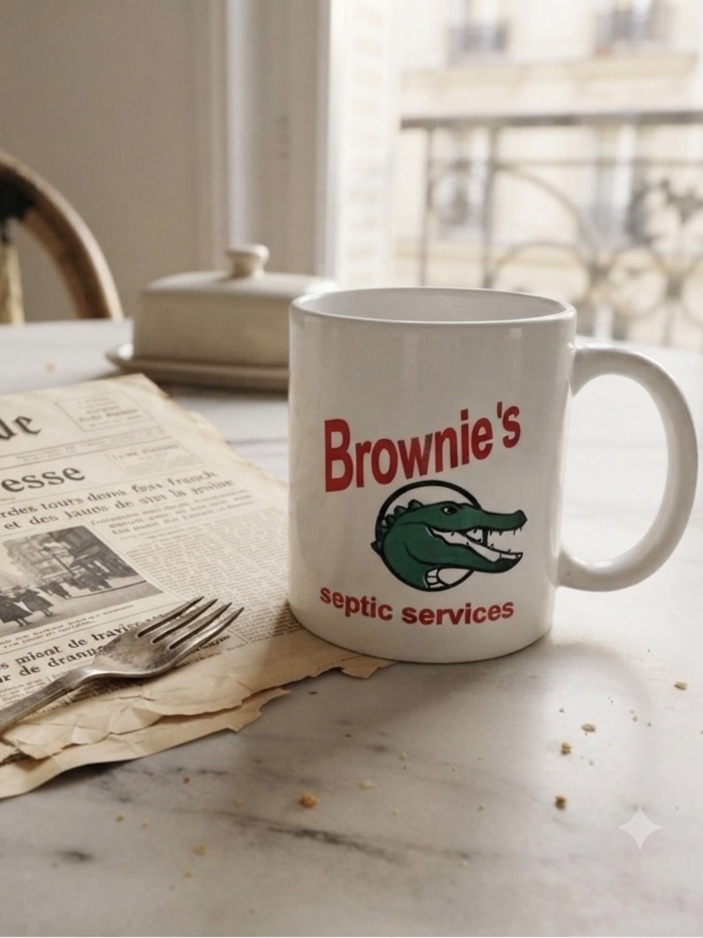 Vintage Brownie’s Septic Services Coffee Mug